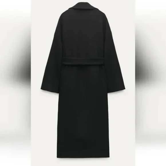 ZARA VENTED MANTECO WOOL COAT ZW COLLECTION - Picture 9 of 11